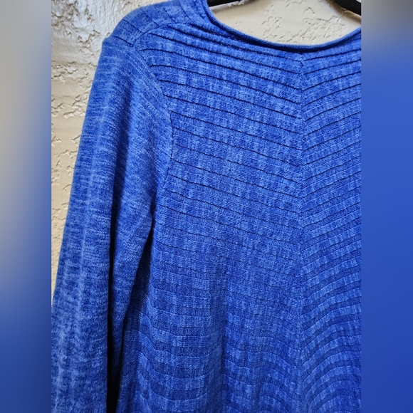 Beatrix OST Cobalt Blue V Neck Asymmetrical Sweater/Top , Size Small - Picture 6 of 8